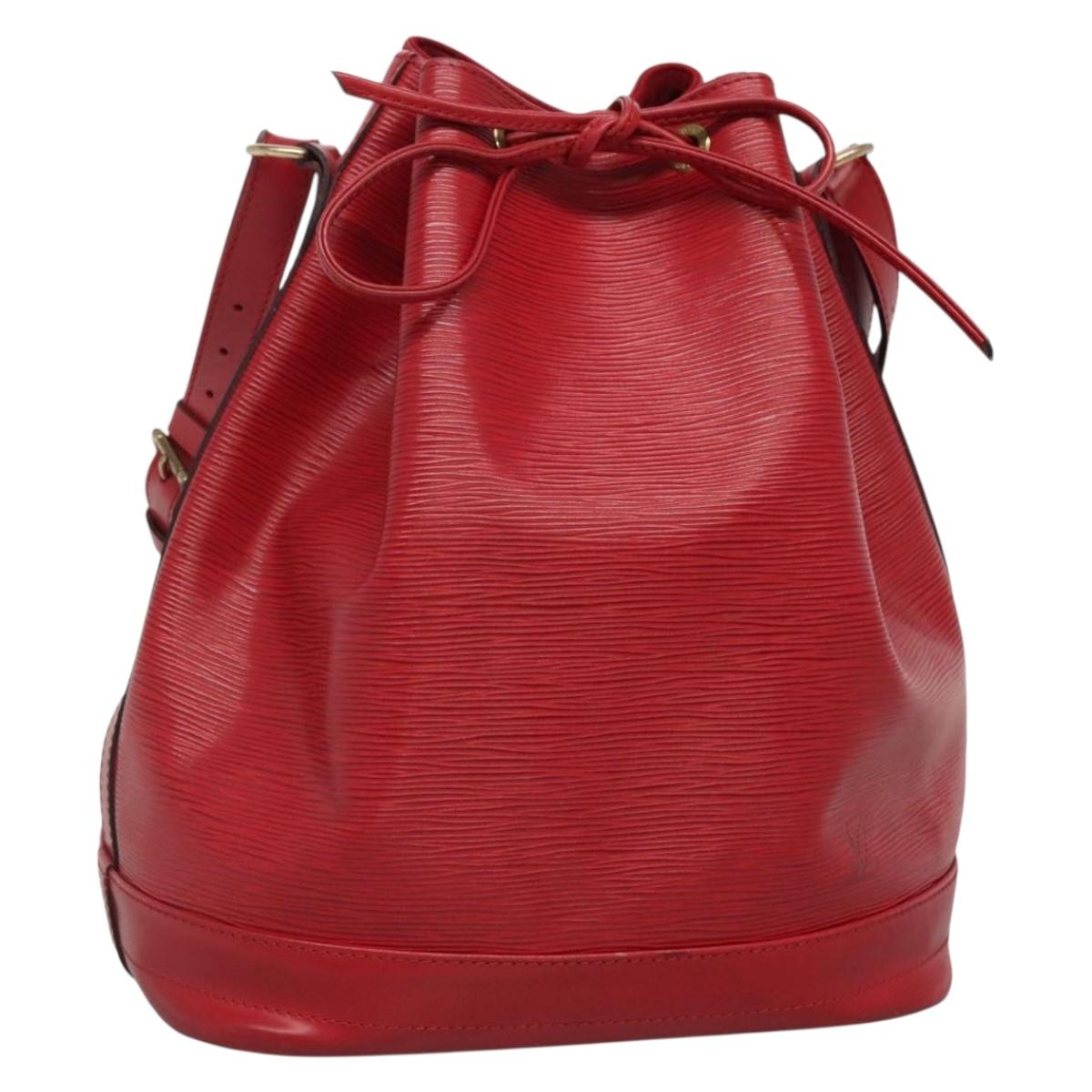 LOUIS VUITTON Epi Noe Shoulder Bag Red M44007 LV Auth 131719