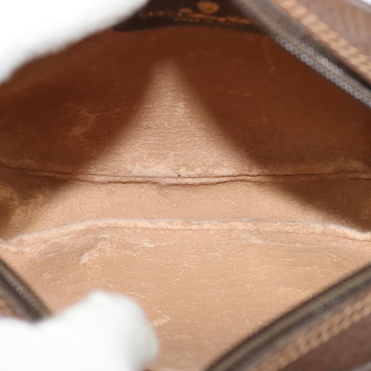 GUCCI GG Supreme Web Sherry Line Bag PVC Beige Gold 156 02 066 Auth 131723