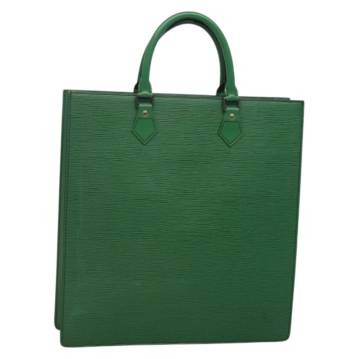 LOUIS VUITTON Epi Sac Plat Hand Bag Green M59084 LV Auth 131745