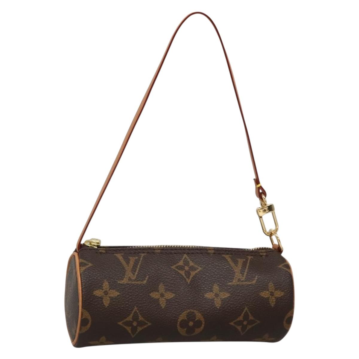 LOUIS VUITTON Monogram Papillon Pouch LV Auth 131754