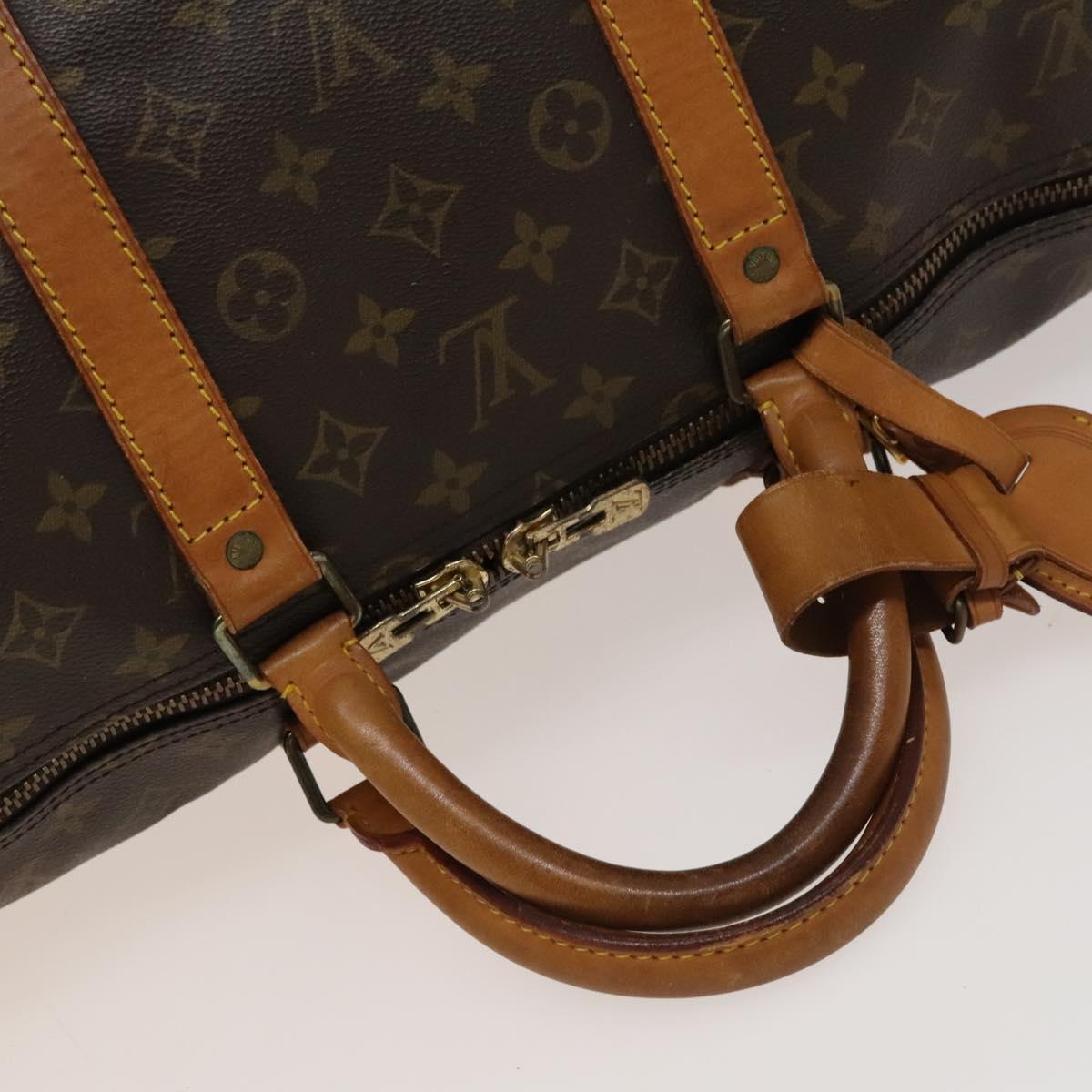 LOUIS VUITTON Monogram Keepall 55 Boston Bag M41424 LV Auth 131776