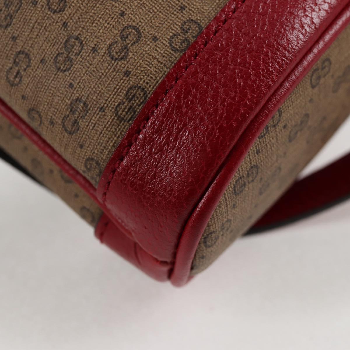 GUCCI Micro GG Supreme Doraemon Collaboration Bag PVC Beige 647801 Auth 131783SM