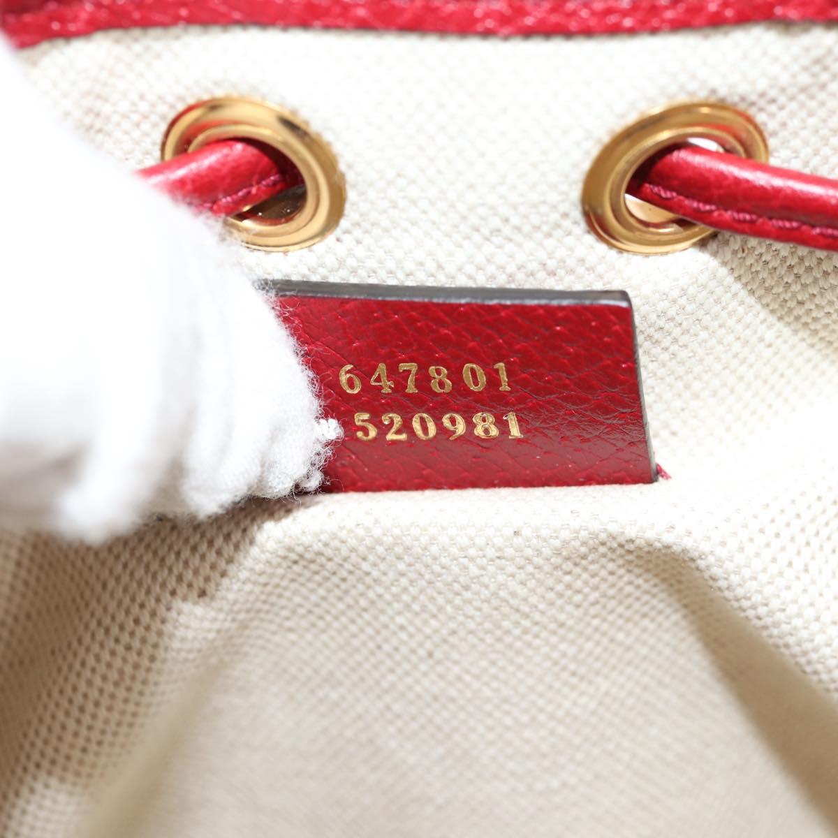 GUCCI Micro GG Supreme Doraemon Collaboration Bag PVC Beige 647801 Auth 131783SM