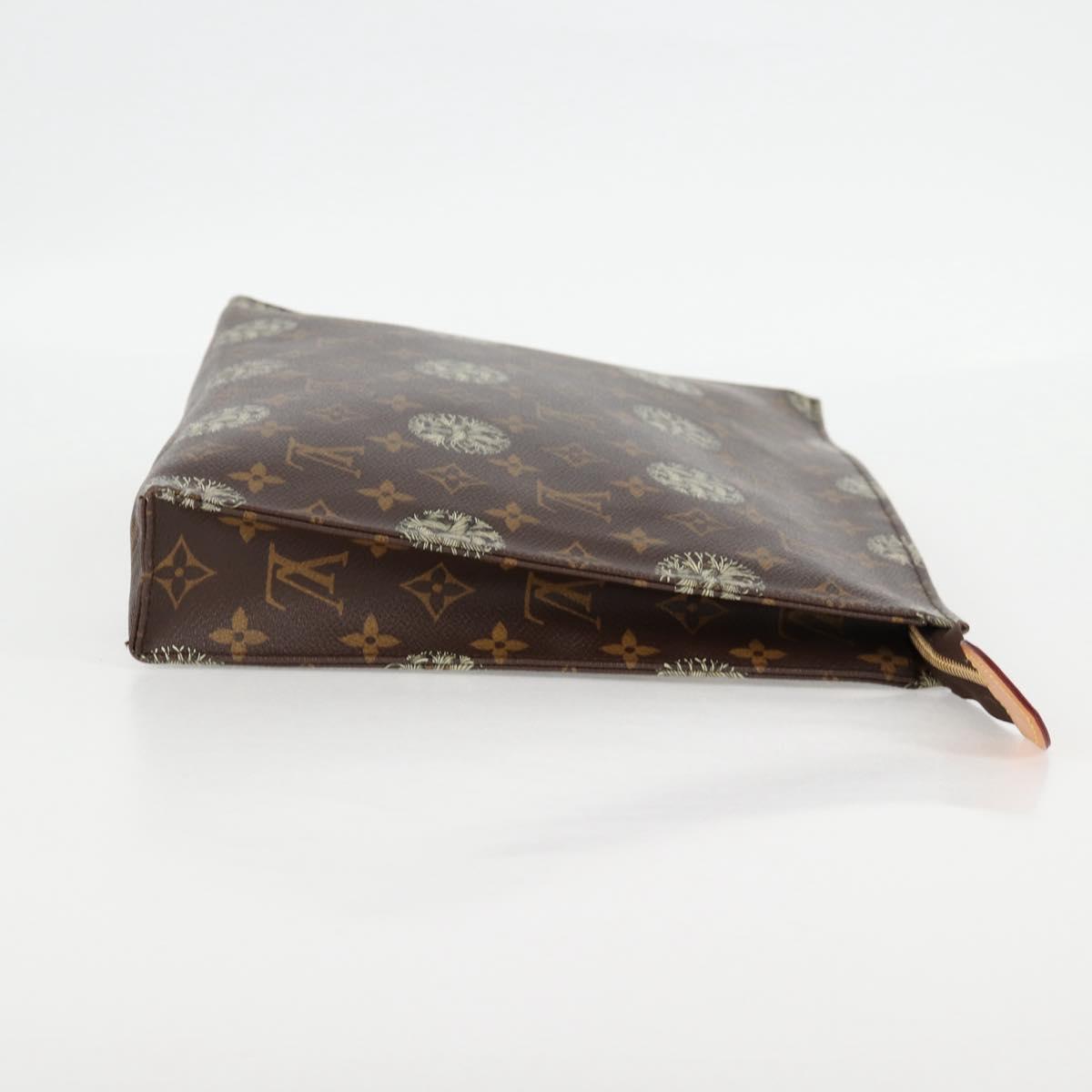 LOUIS VUITTON Monogram Pochette Voyage Clutch Bag M41513 LV Auth 131809V