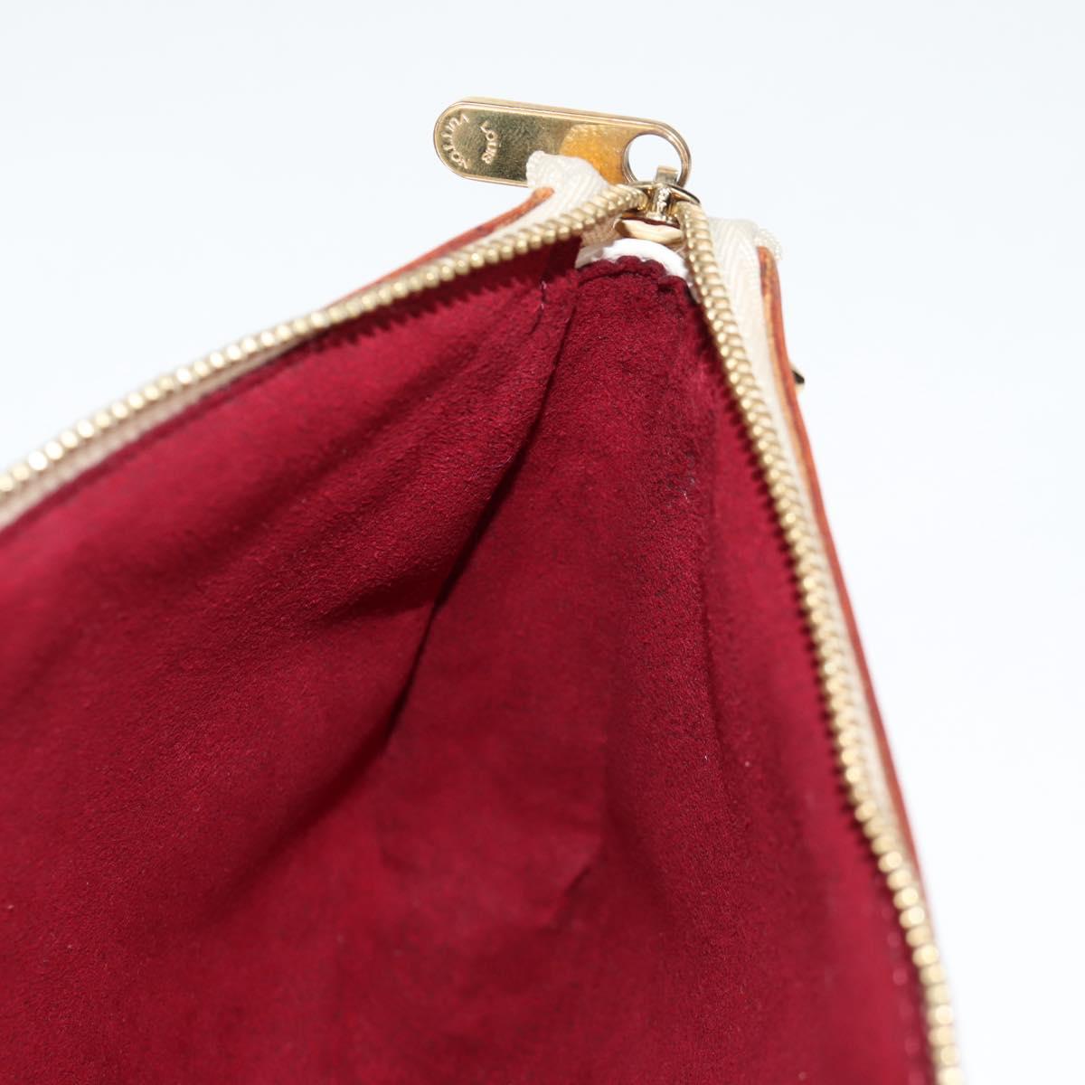 LOUIS VUITTON Multicolor Pochette Accessoires Pouch White M92649 LV Auth 131817V