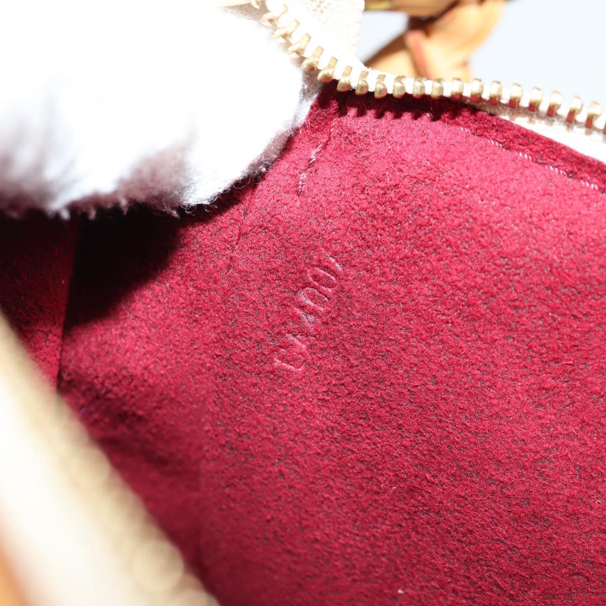 LOUIS VUITTON Multicolor Pochette Accessoires Pouch White M92649 LV Auth 131817V