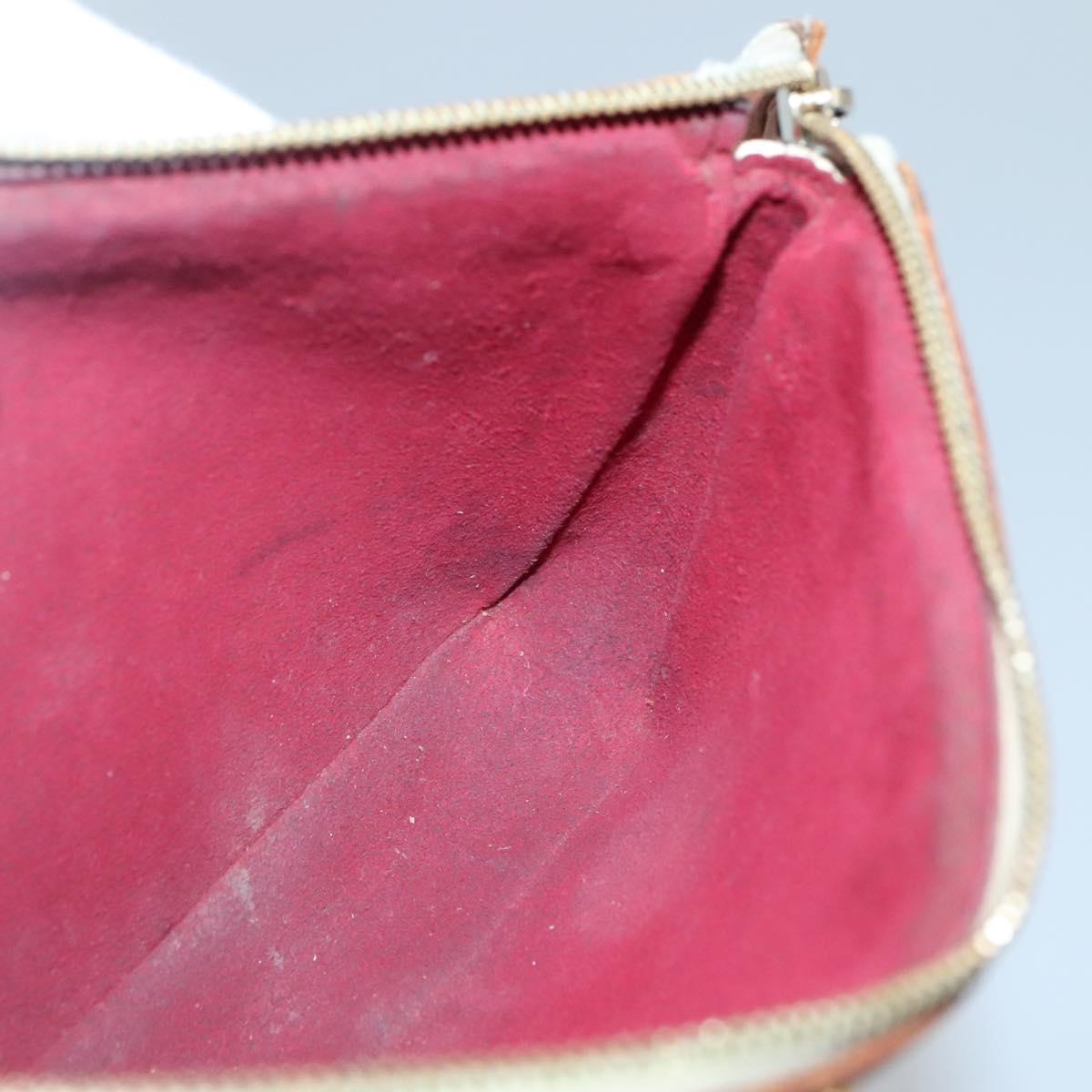 LOUIS VUITTON Multicolor Pochette Accessoires Pouch White M92649 LV Auth 131820