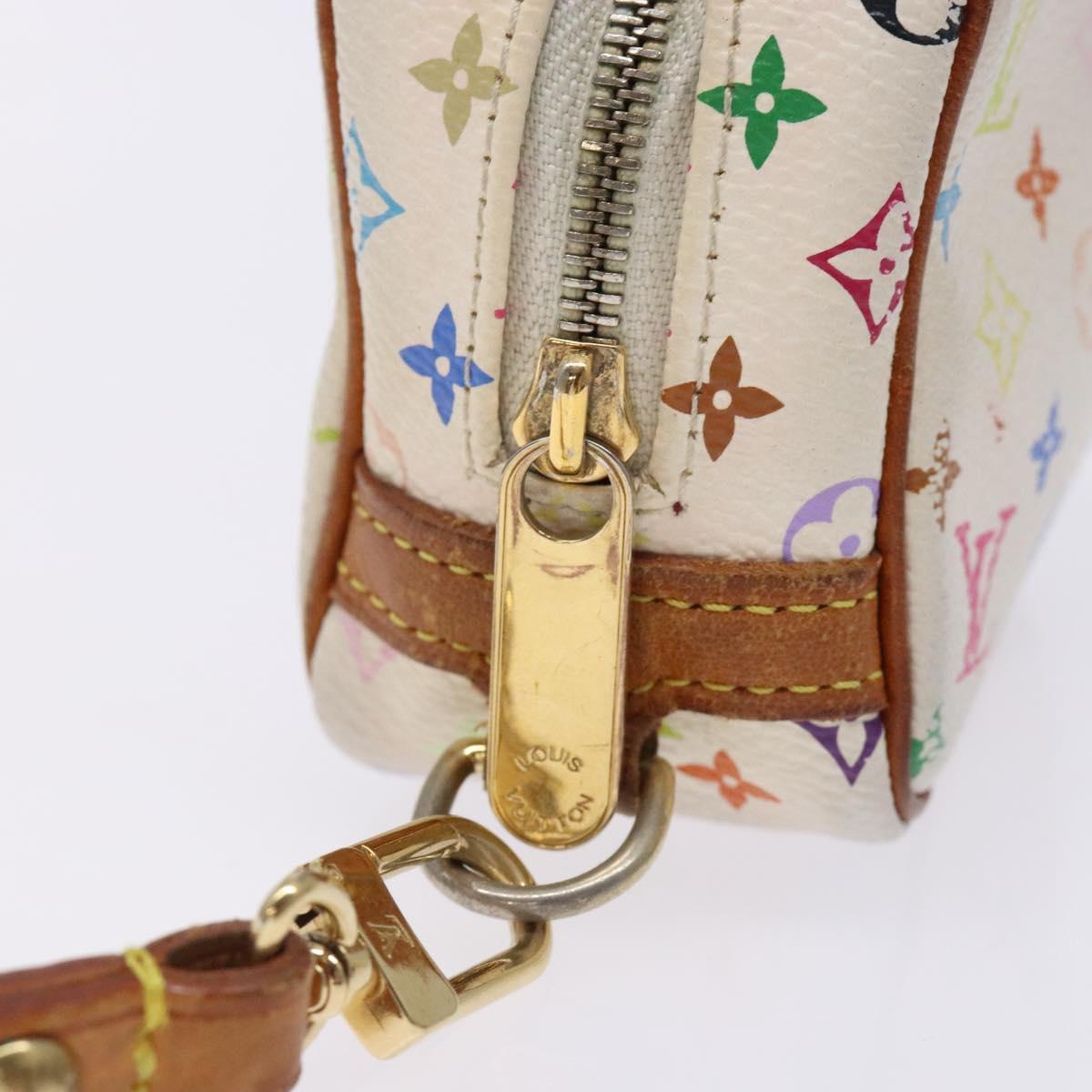 LOUIS VUITTON Monogram Multicolor Trousse Wapity White M58033 LV Auth 131822