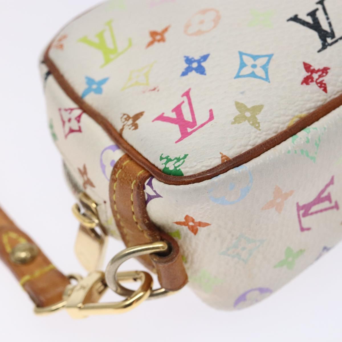 LOUIS VUITTON Monogram Multicolor Trousse Wapity White M58033 LV Auth 131822