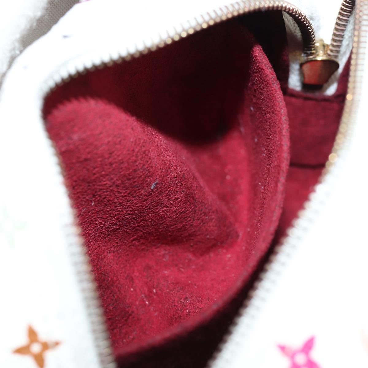LOUIS VUITTON Monogram Multicolor Trousse Wapity White M58033 LV Auth 131823V
