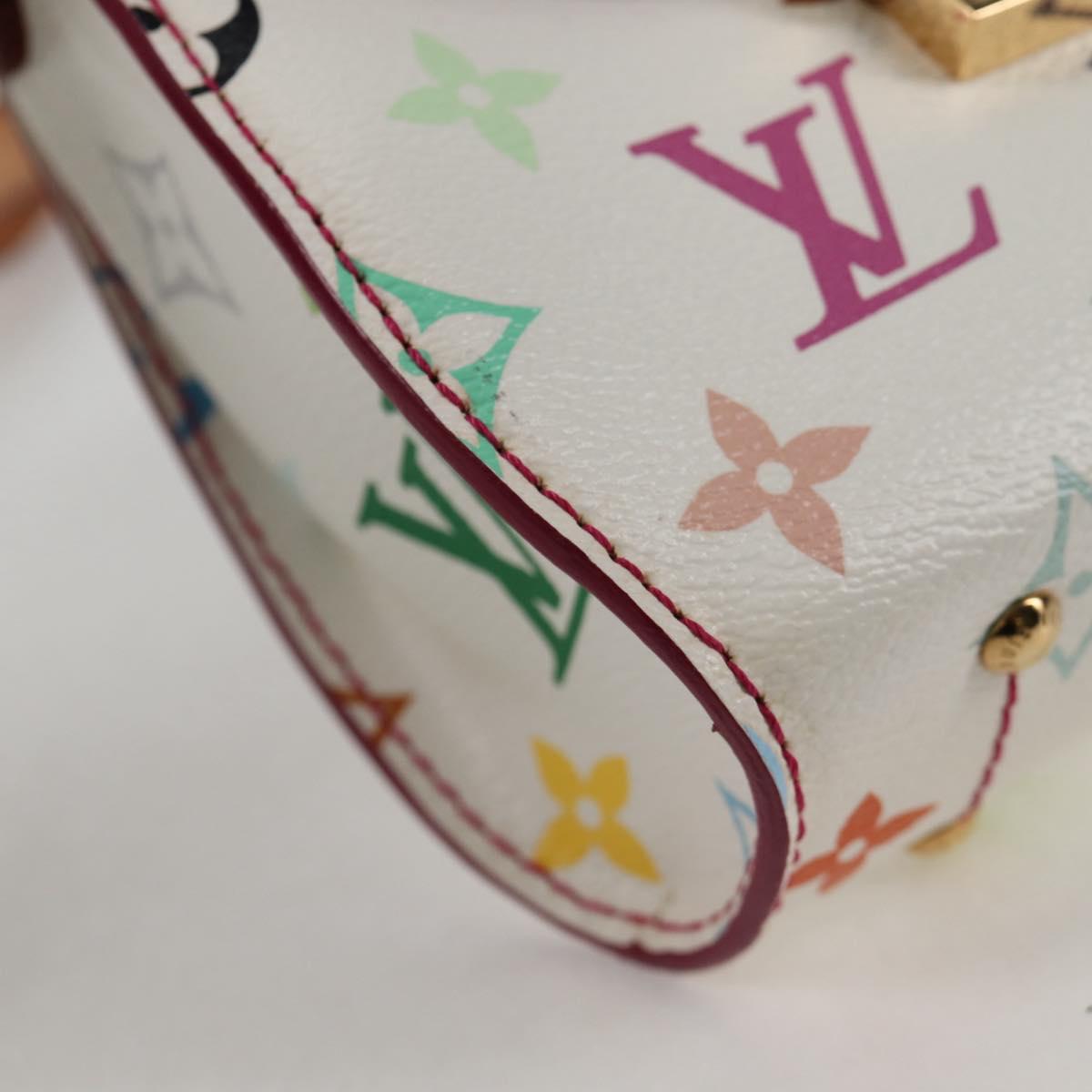 LOUIS VUITTON Monogram Multicolor Heart Breaker Bag White M40660 Auth 131824SV