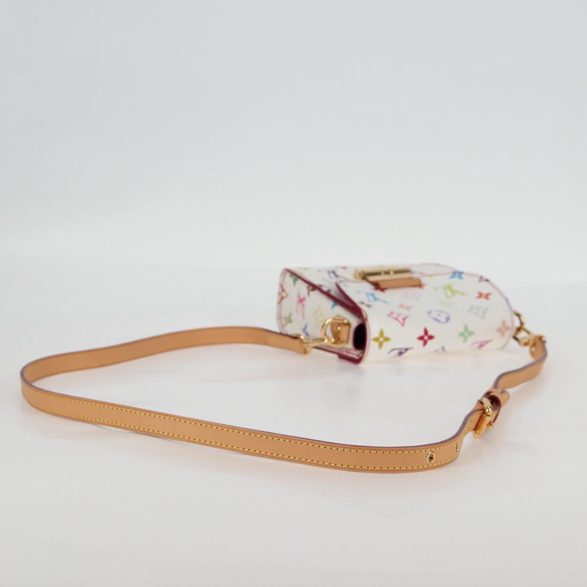 LOUIS VUITTON Monogram Multicolor Heart Breaker Bag White M40660 Auth 131824SV