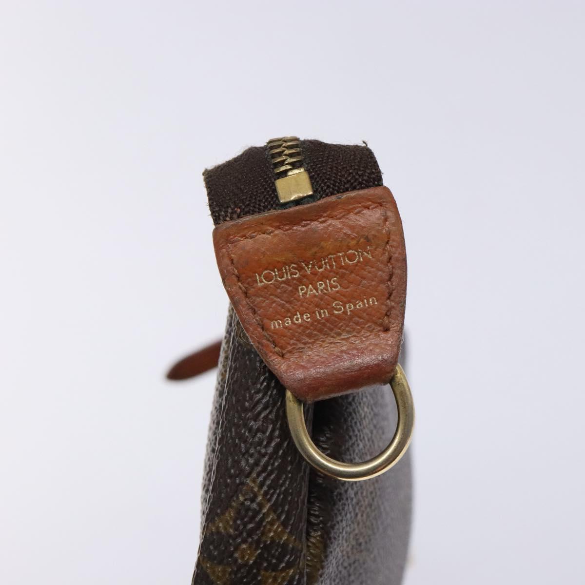 LOUIS VUITTON Monogram Label Collection Trousse Cre Pouch M63800 LV Auth 131828
