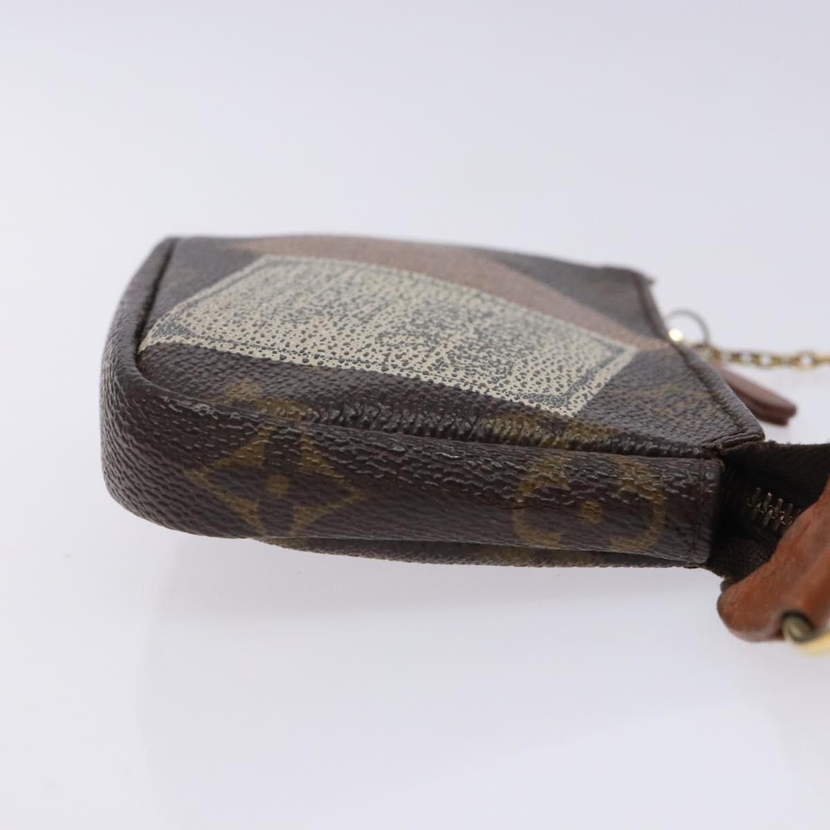 LOUIS VUITTON Monogram Label Collection Trousse Cre Pouch M63800 LV Auth 131828