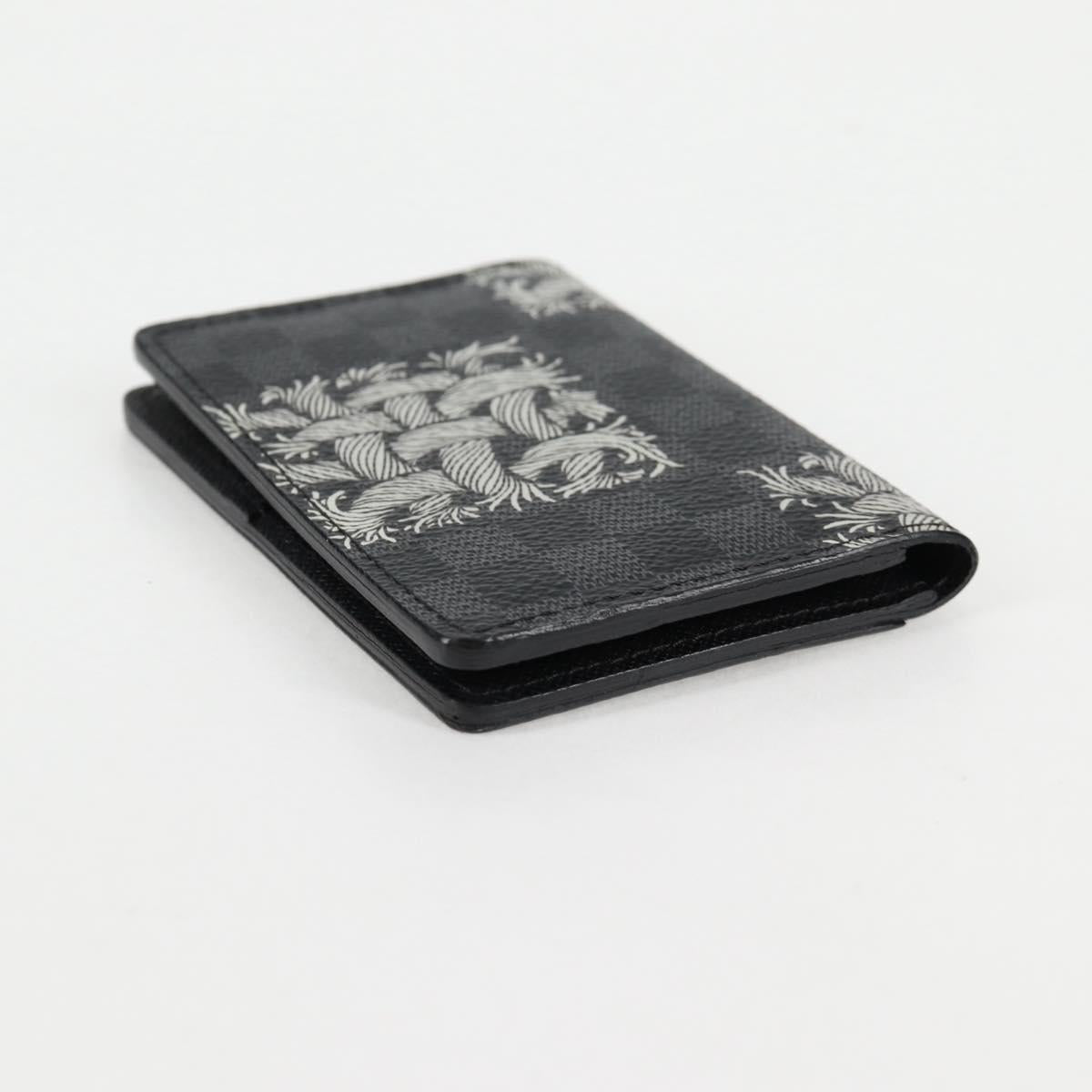 LOUIS VUITTON Damier Graphite Organizer De Poch Card Case N61213 LV Auth 131836M