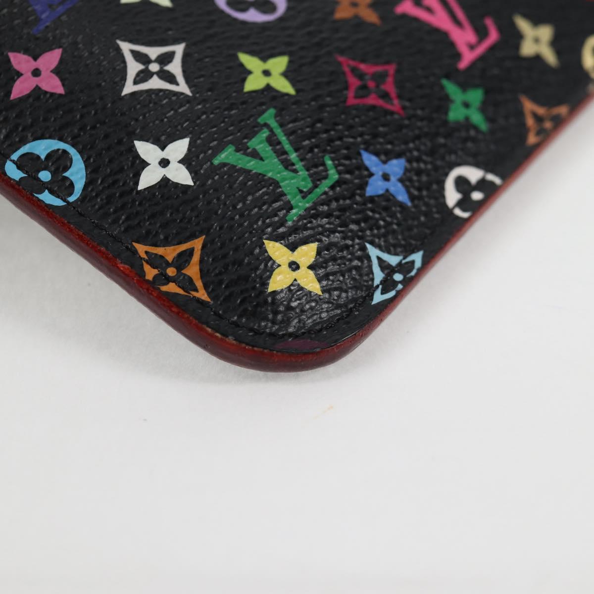 LOUIS VUITTON Monogram Pochette Cles NM Coin Purse Black M60279 Auth 131838V