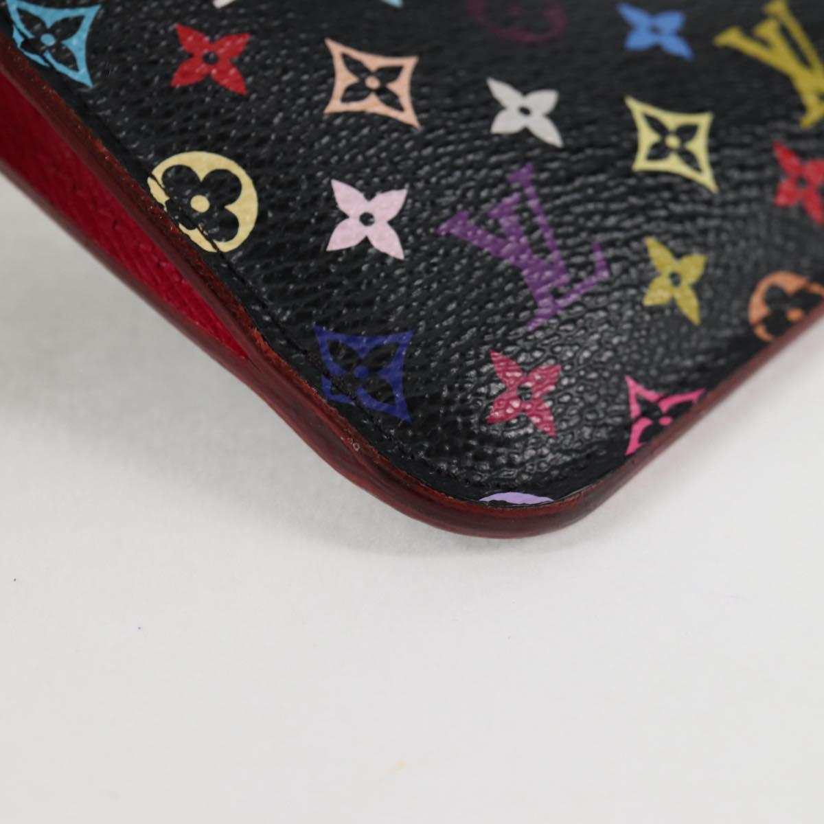 LOUIS VUITTON Monogram Pochette Cles NM Coin Purse Black M60279 Auth 131838V