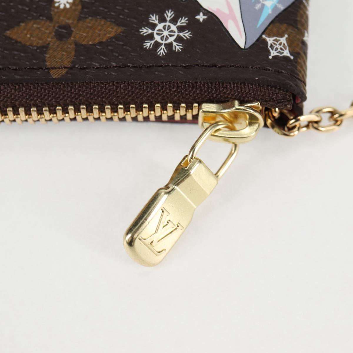 LOUIS VUITTON Vivienne Ice Skating Pochette Cles Coin Purse M82620 Auth 131842M