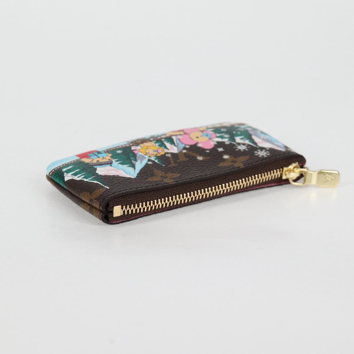 LOUIS VUITTON Vivienne Ice Skating Pochette Cles Coin Purse M82620 Auth 131842M