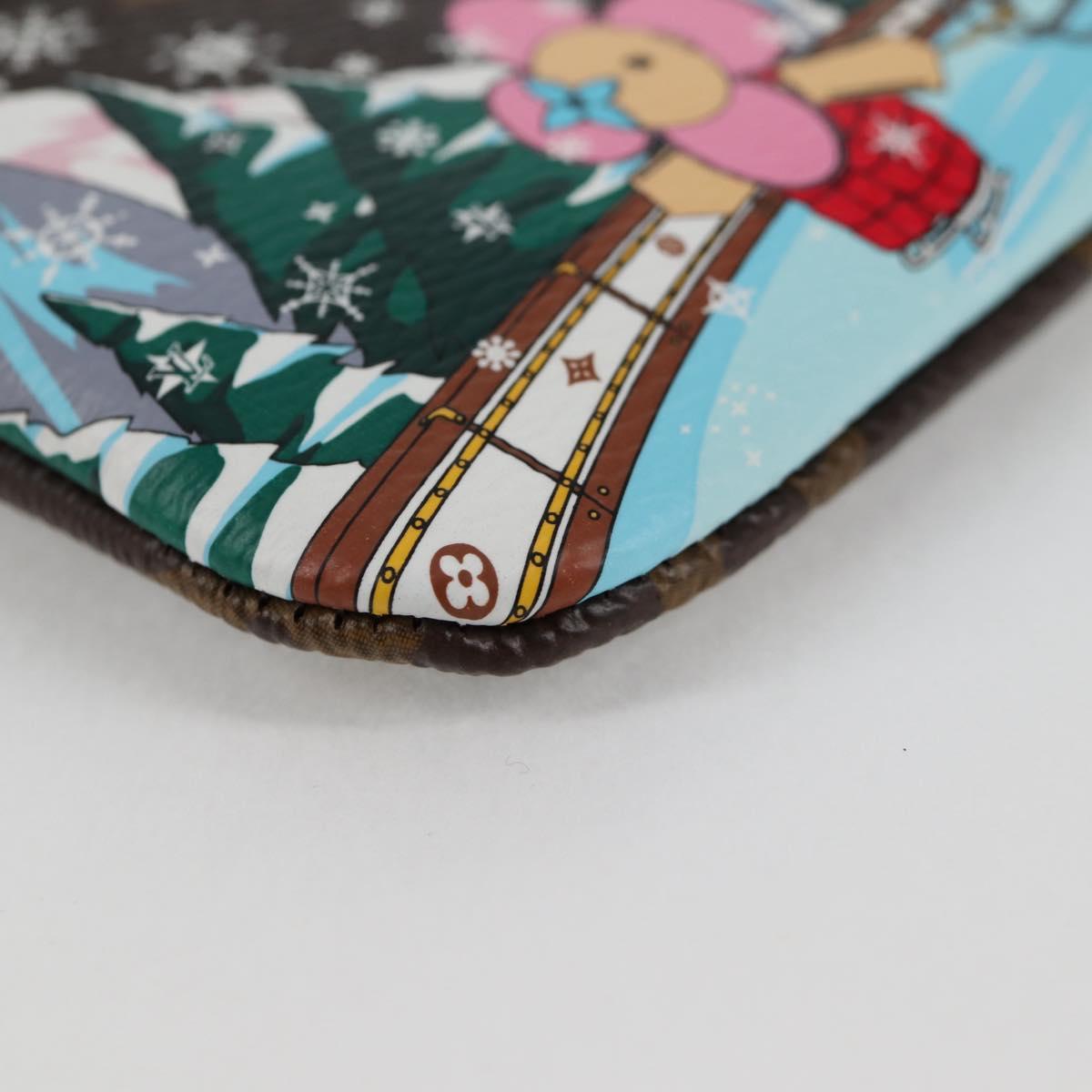 LOUIS VUITTON Vivienne Ice Skating Pochette Cles Coin Purse M82620 Auth 131842M