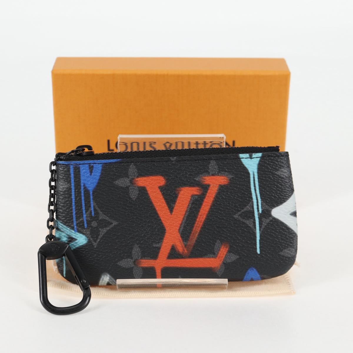 LOUIS VUITTON Eclipse Multicolor Pochette Cles Coin Purse M81795 Auth 131843M