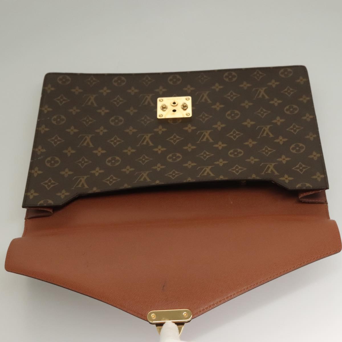 LOUIS VUITTON Monogram Porte Documents Bandouliere Bag M53338 LV Auth 131892A