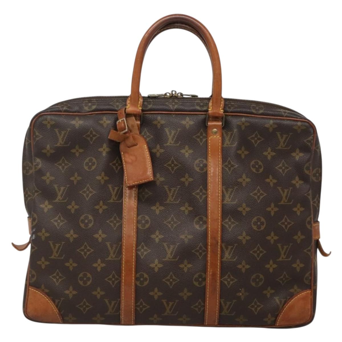 LOUIS VUITTON Monogram Porte Documents Voyage Business Bag M52005 Auth 131896