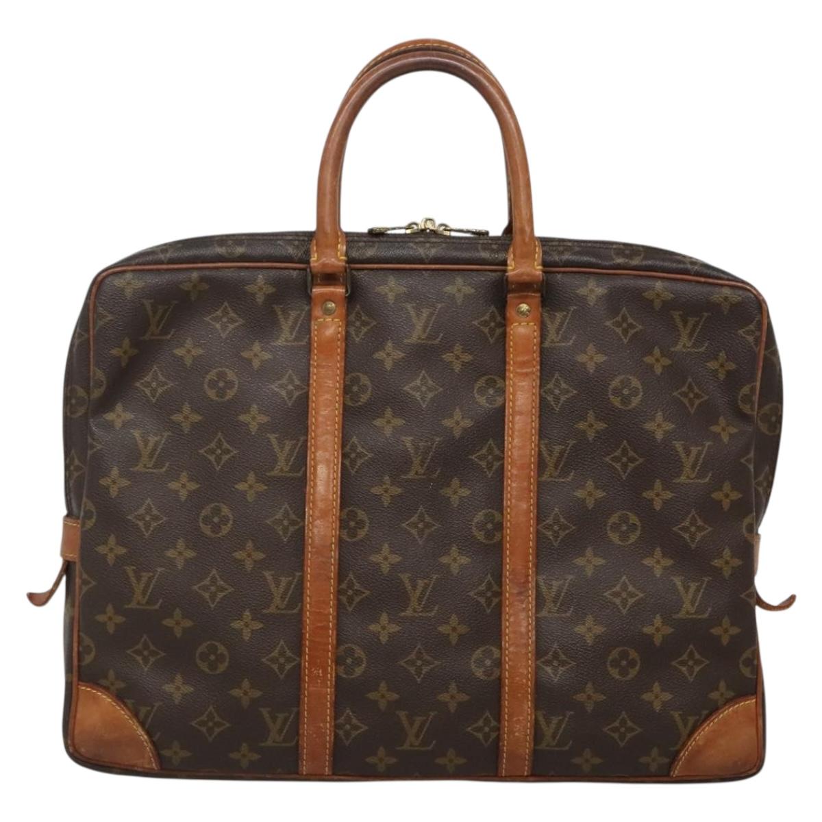 LOUIS VUITTON Monogram Porte Documents Voyage Business Bag M52005 Auth 131896