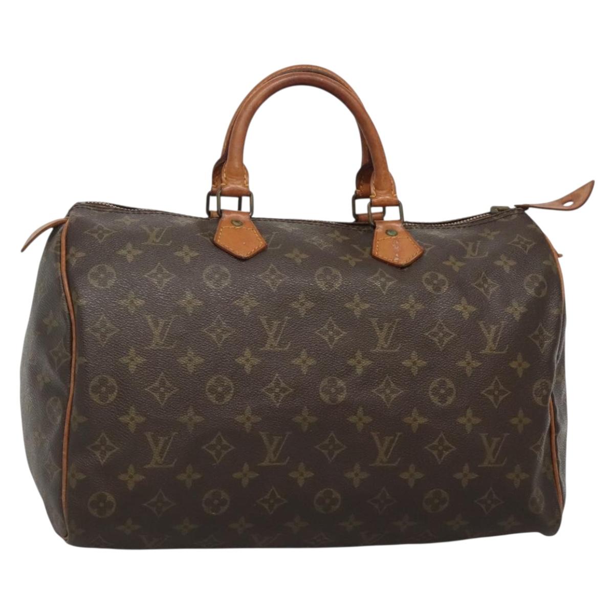 LOUIS VUITTON Monogram Speedy 35 Hand Bag Vintage M41524 LV Auth 131916