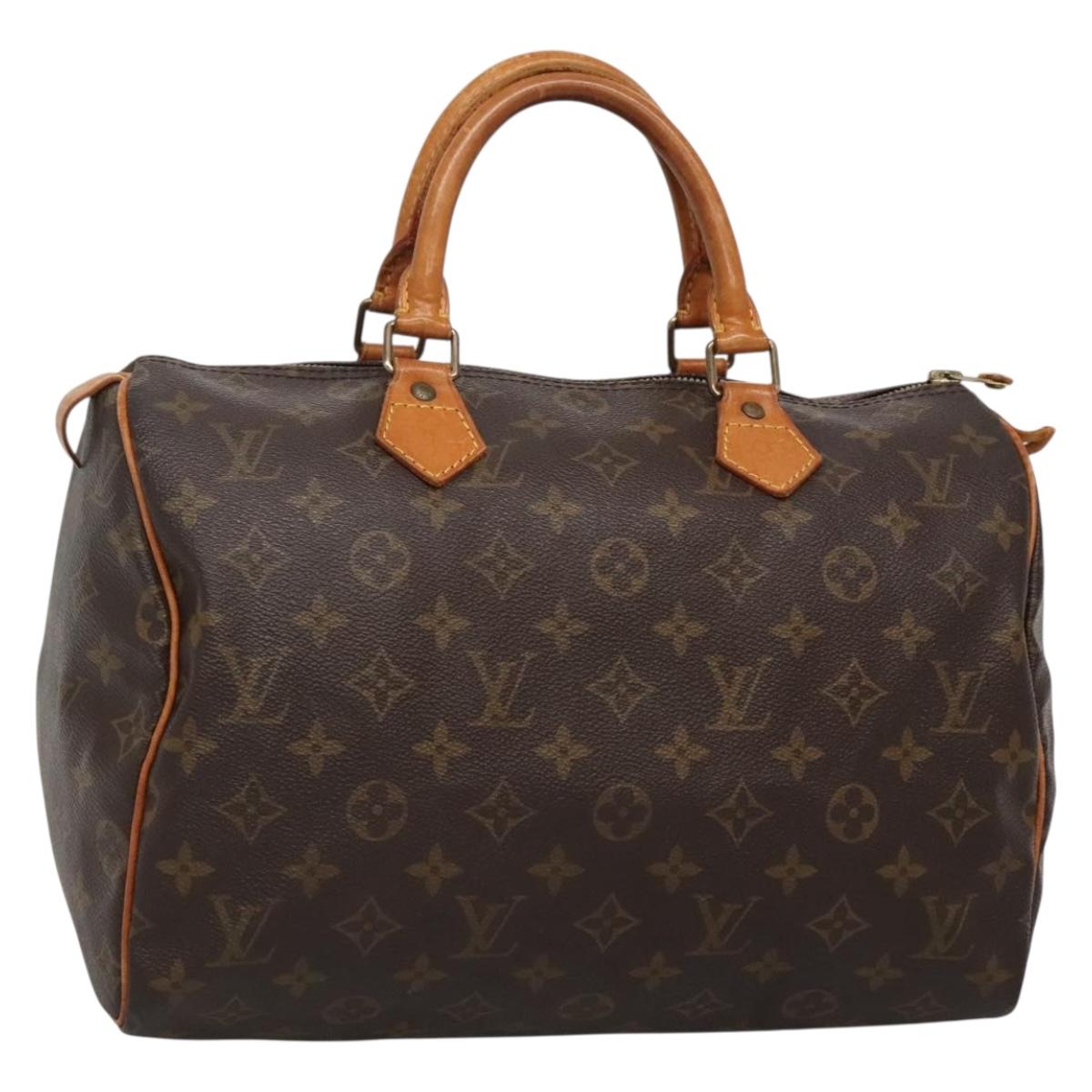 LOUIS VUITTON Monogram Speedy 30 Hand Bag M41526 LV Auth 131918