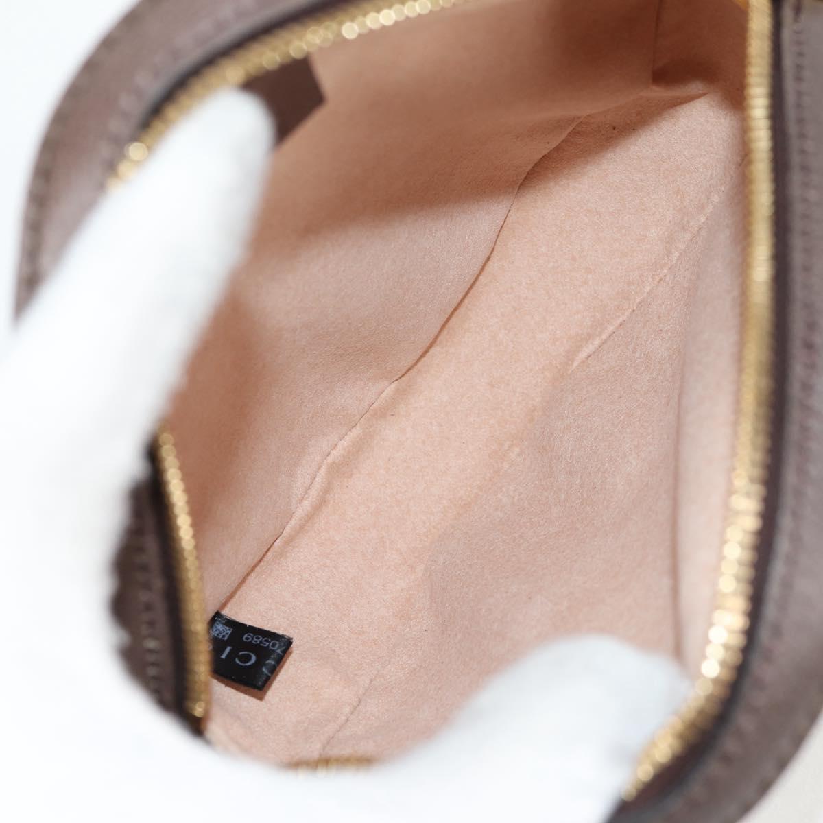 GUCCI GG Marmont Web Sherry Line Chain Bag PVC Beige Gold 550618 Auth 131980M