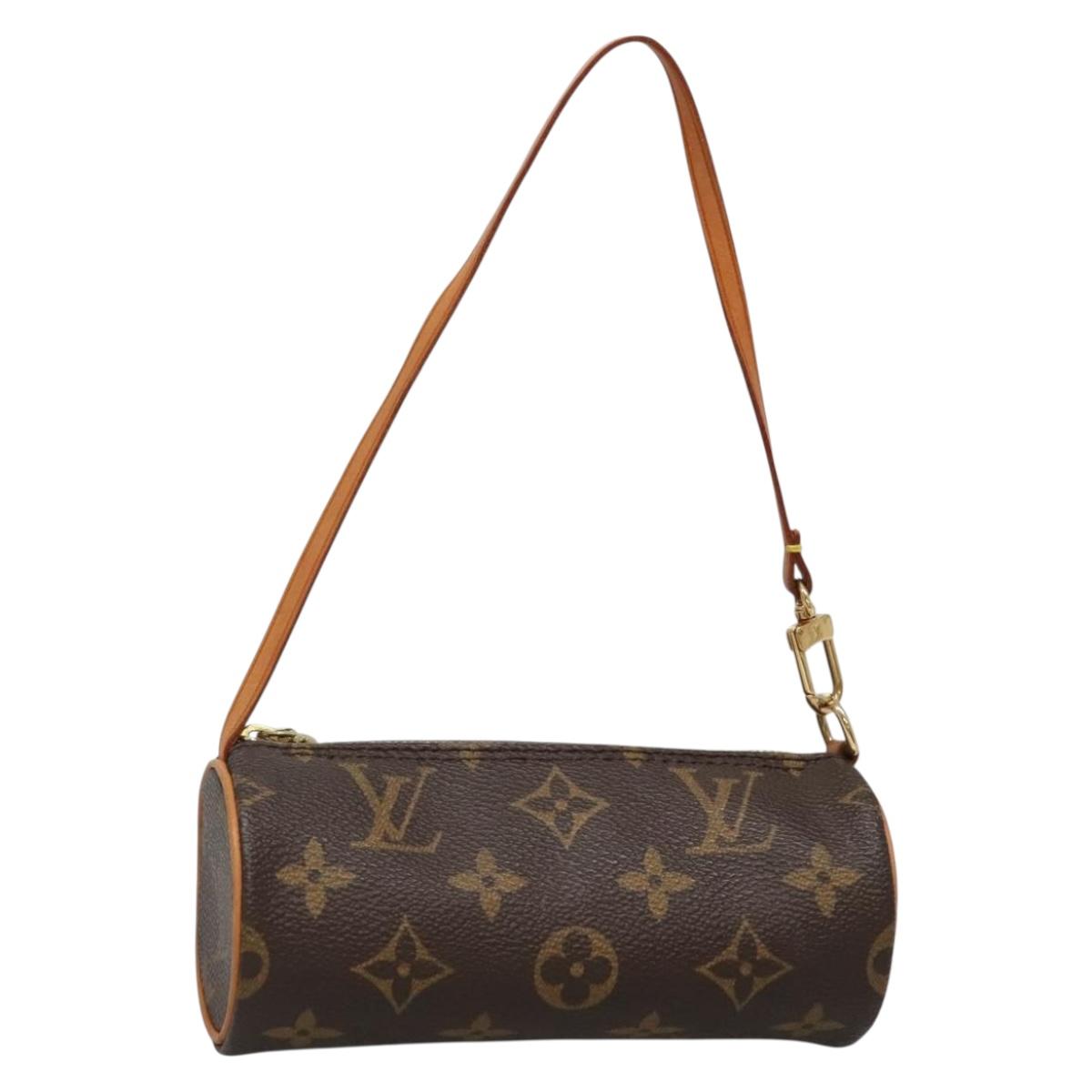 LOUIS VUITTON Monogram Papillon Pouch LV Auth 131989
