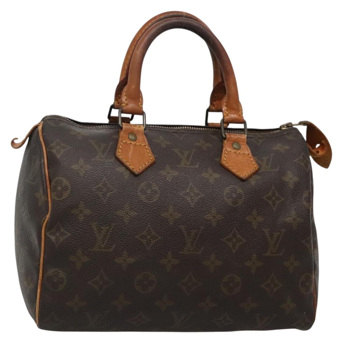 LOUIS VUITTON Monogram Speedy 25 Hand Bag M41528 LV Auth 132002