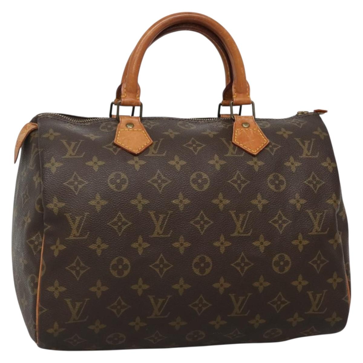 LOUIS VUITTON Monogram Speedy 30 Hand Bag M41526 LV Auth 132003