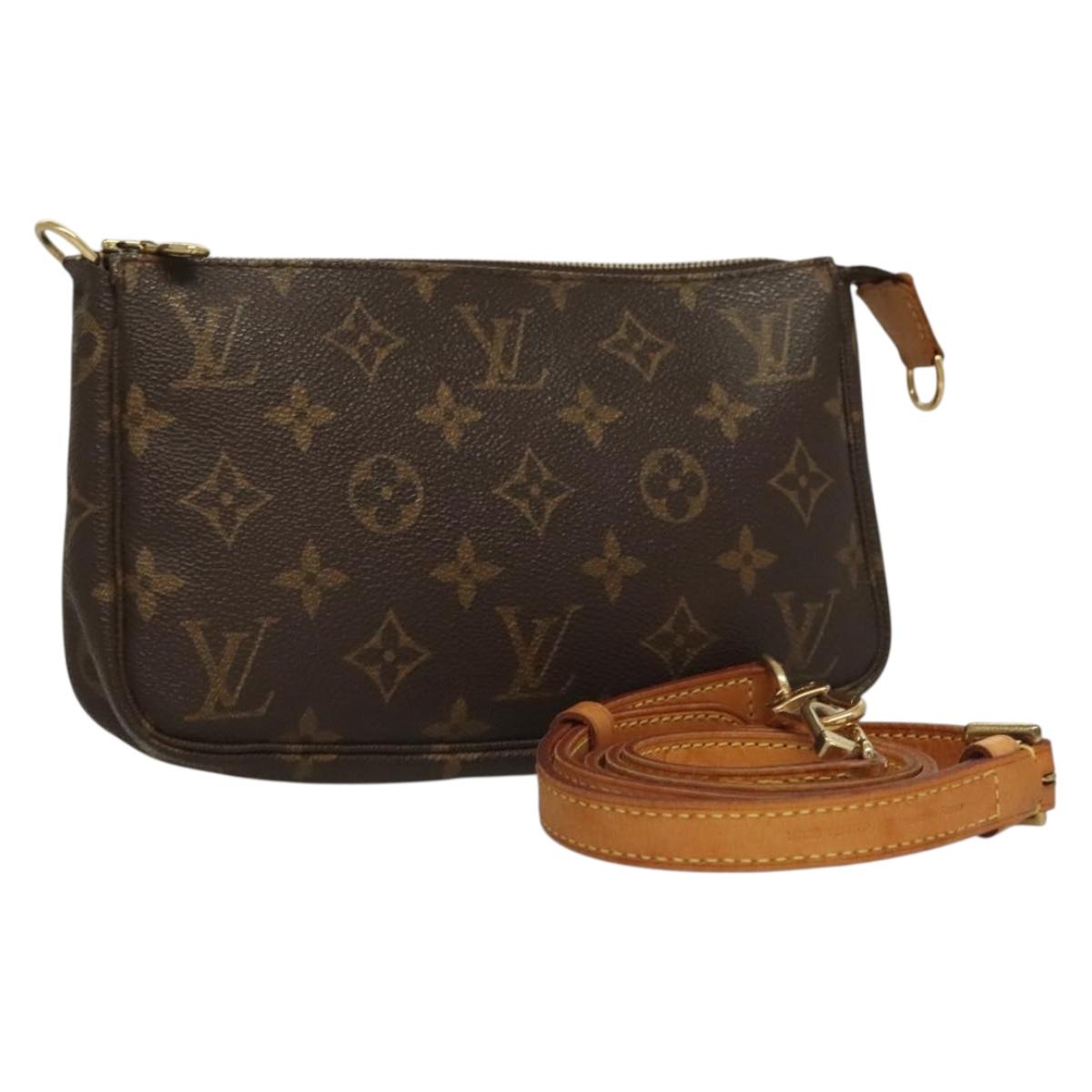 LOUIS VUITTON Monogram Pochette Accessoires Pouch M51980 LV Auth 132019