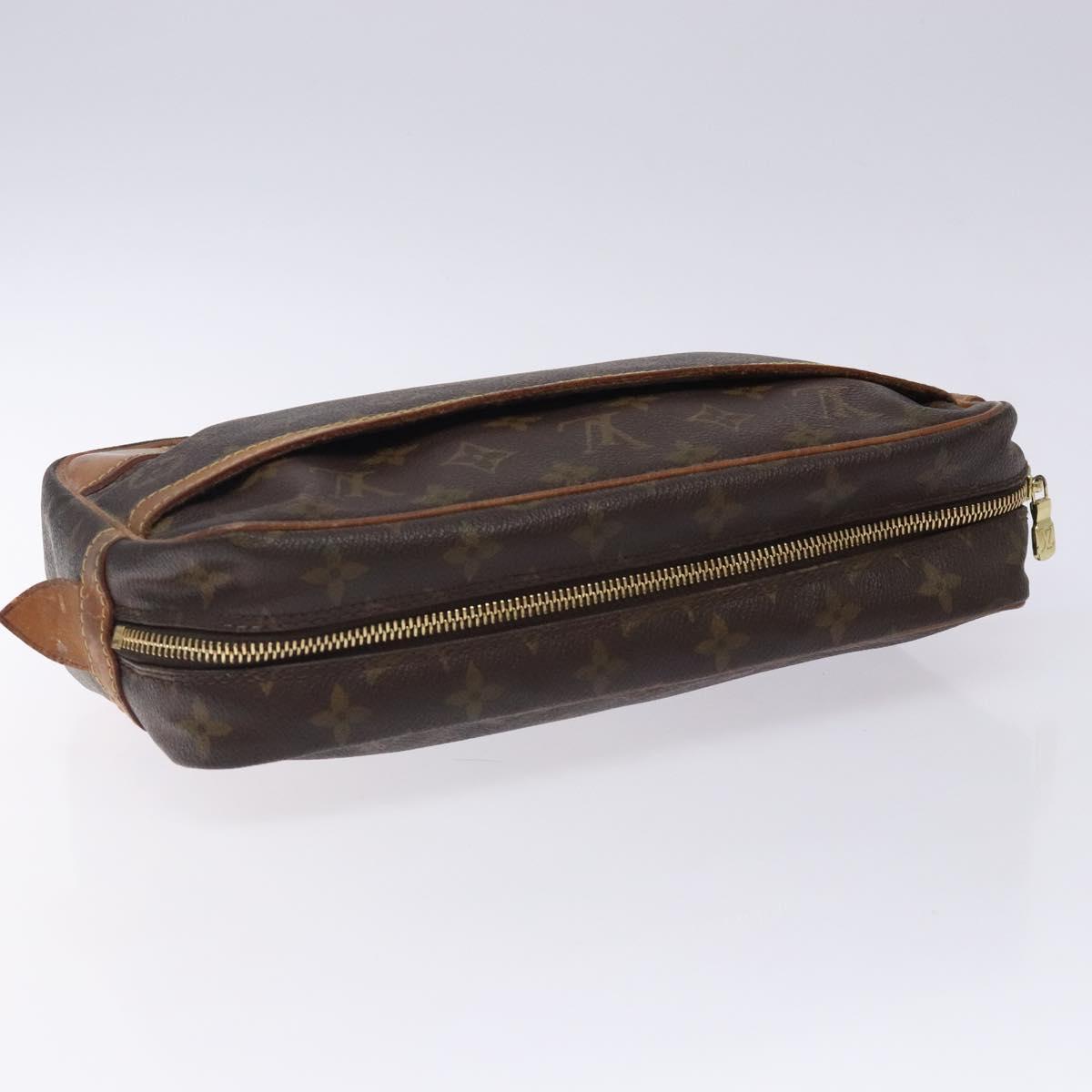 LOUIS VUITTON Monogram Compiegne 28 Clutch Bag M51845 LV Auth 132051