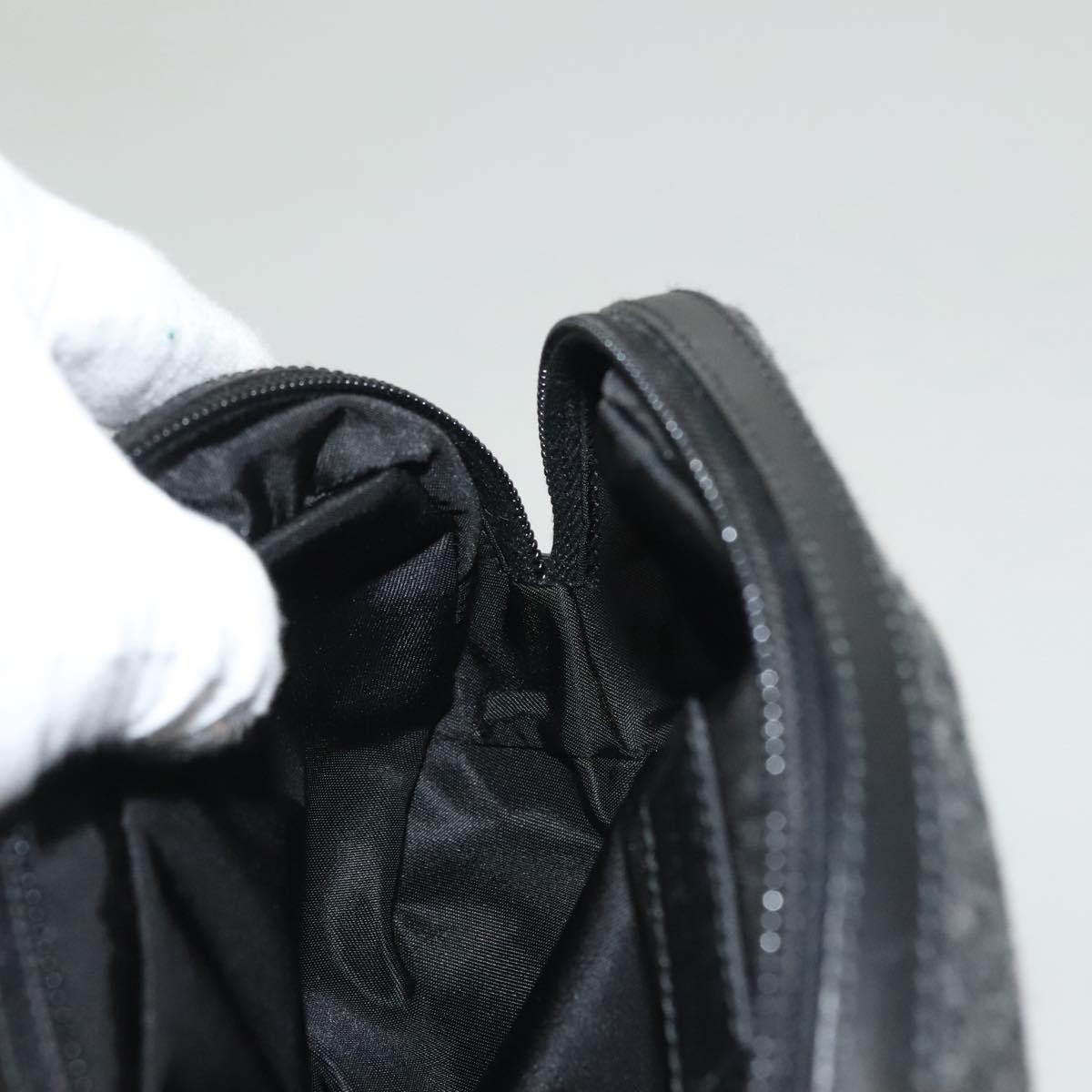 PRADA Pouch Wool Black Auth 132085