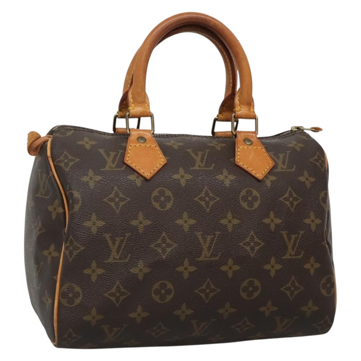 LOUIS VUITTON Monogram Speedy 25 Hand Bag M41528 LV Auth 132153