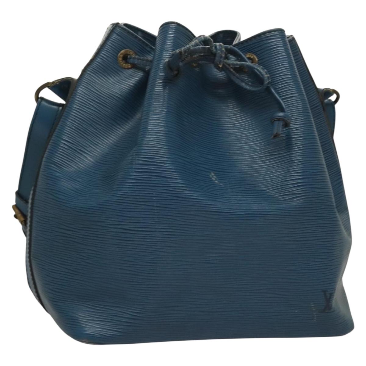 LOUIS VUITTON Epi Petit Noe Shoulder Bag Blue M44105 LV Auth 132176
