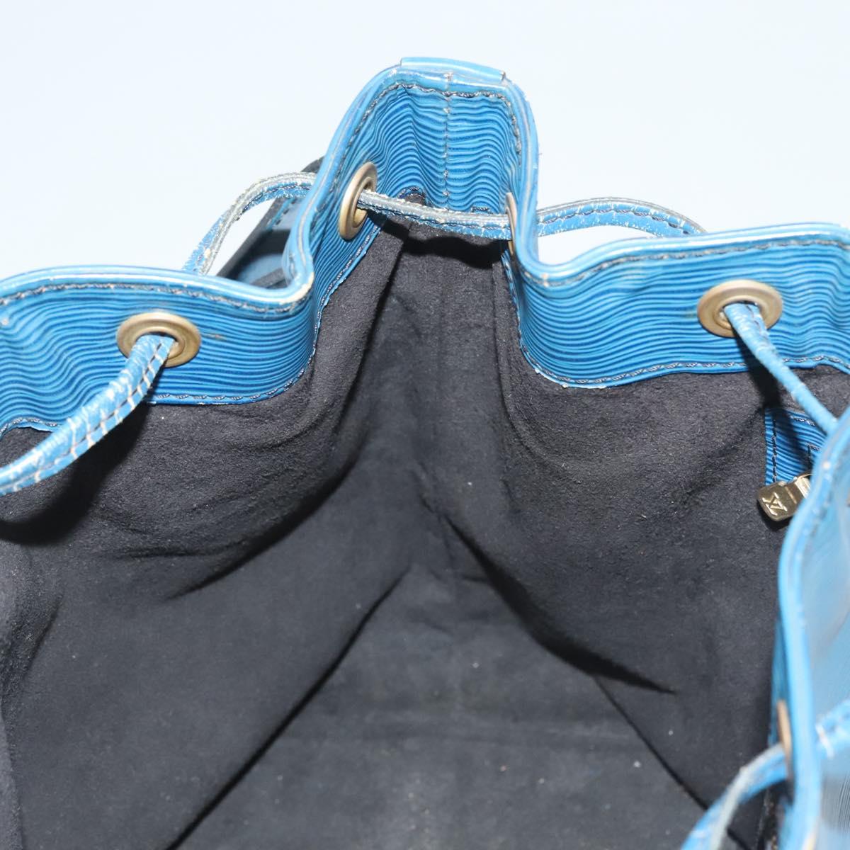 LOUIS VUITTON Epi Petit Noe Shoulder Bag Blue M44105 LV Auth 132176