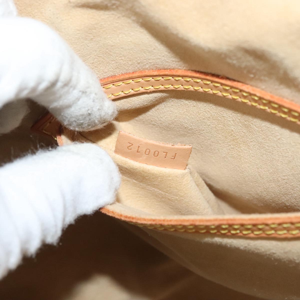 LOUIS VUITTON Nomad leather Alma Hand Bag Beige M85000 LV Auth 132230