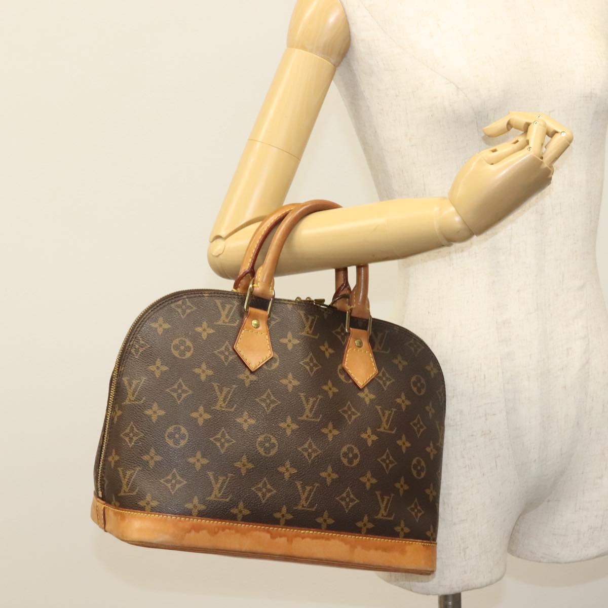 LOUIS VUITTON Monogram Alma Hand Bag M51130 LV Auth 132236