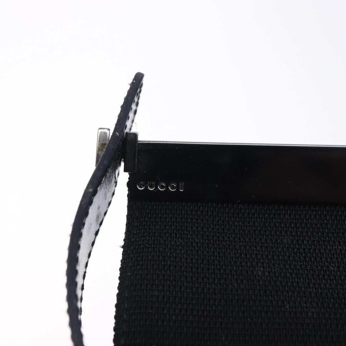 GUCCI Shoulder Bag Nylon Black Auth 132240