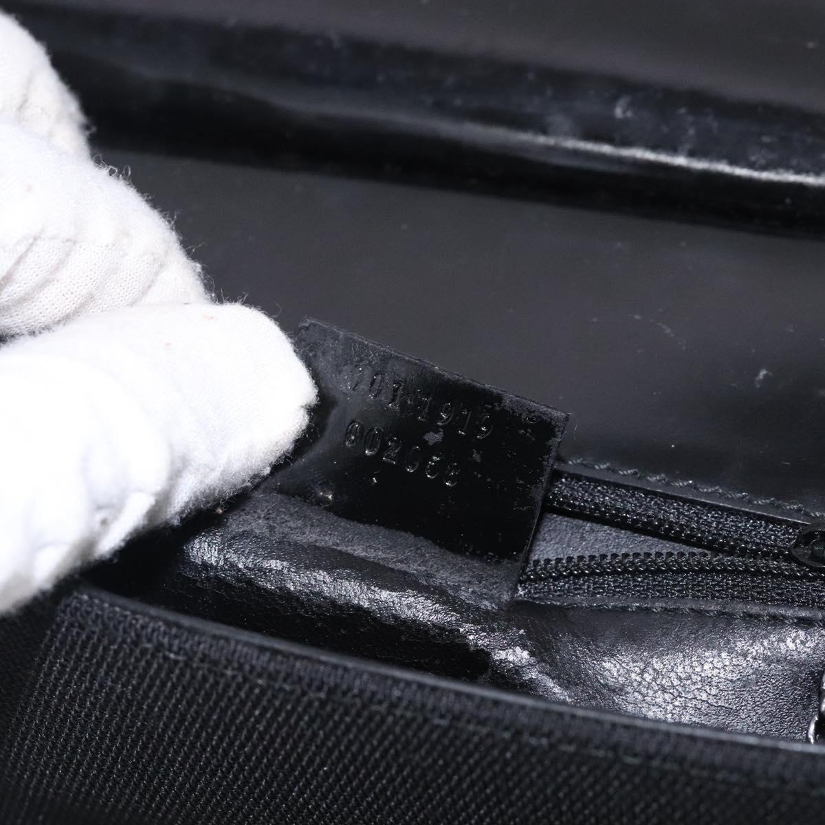 GUCCI Shoulder Bag Nylon Black Auth 132240