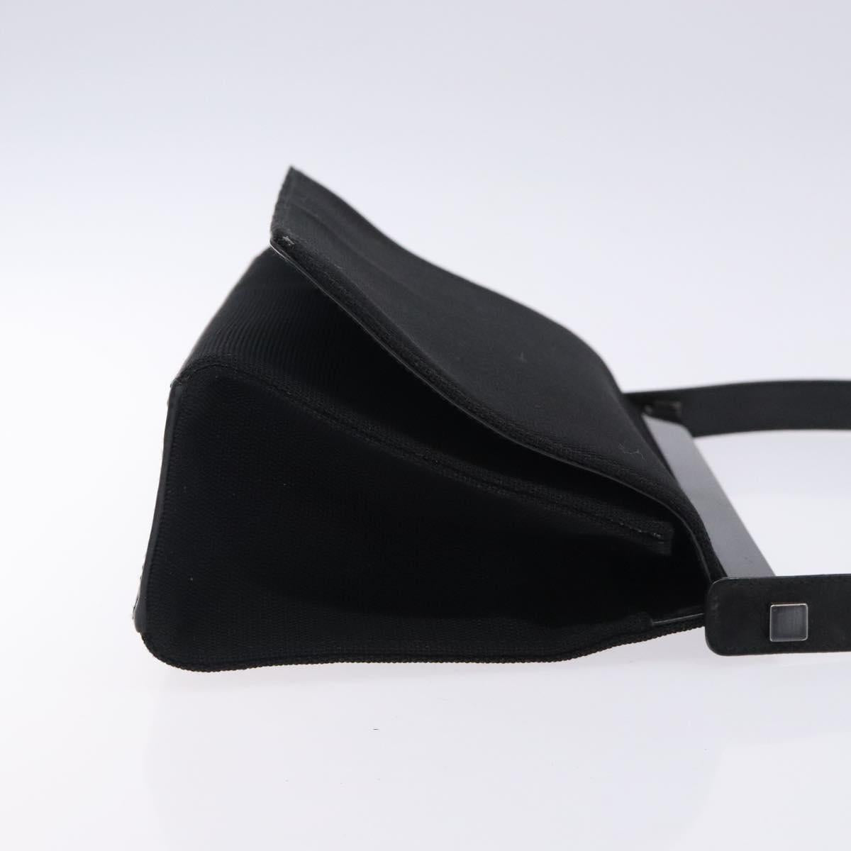 GUCCI Shoulder Bag Nylon Black Auth 132240