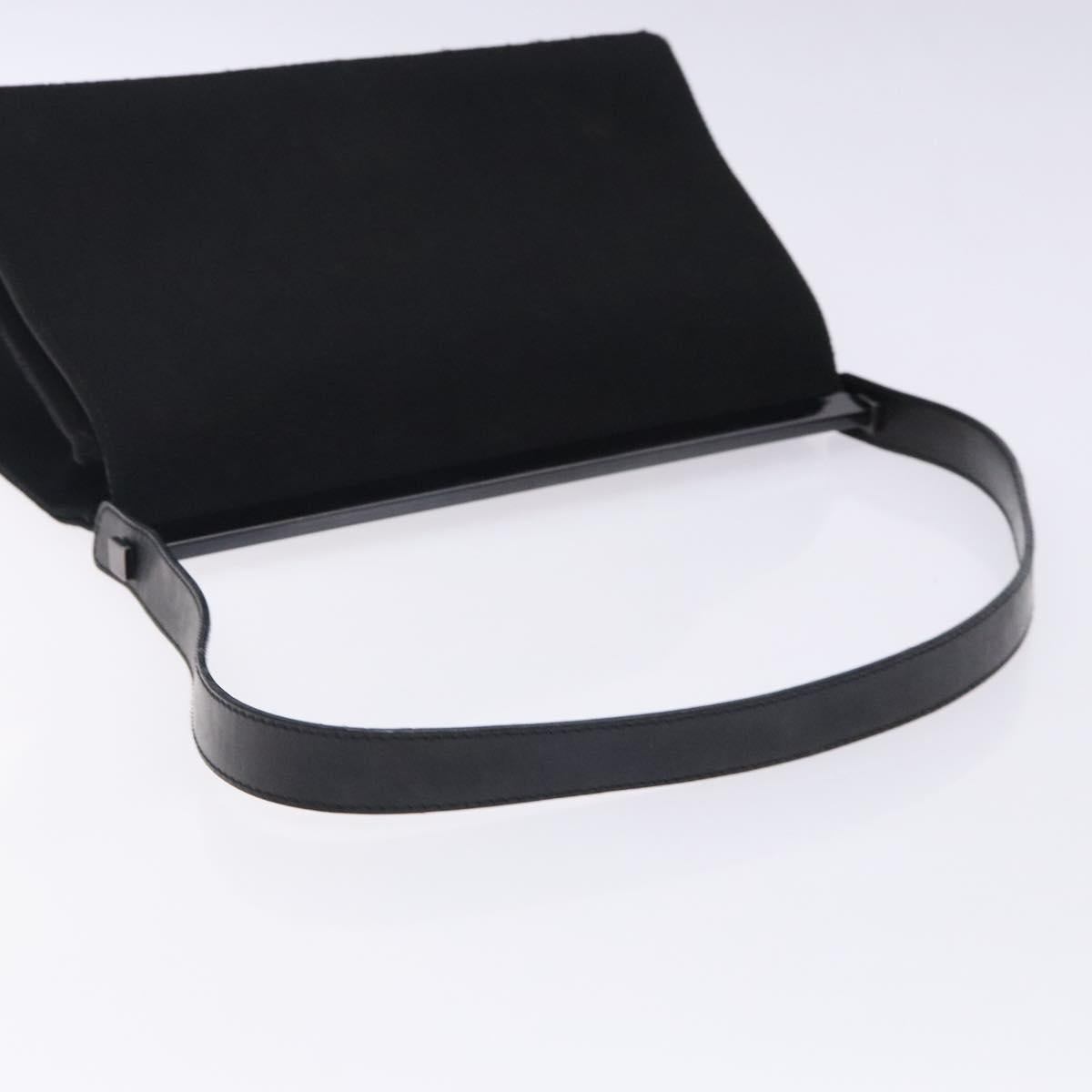 GUCCI Shoulder Bag Nylon Black Auth 132240