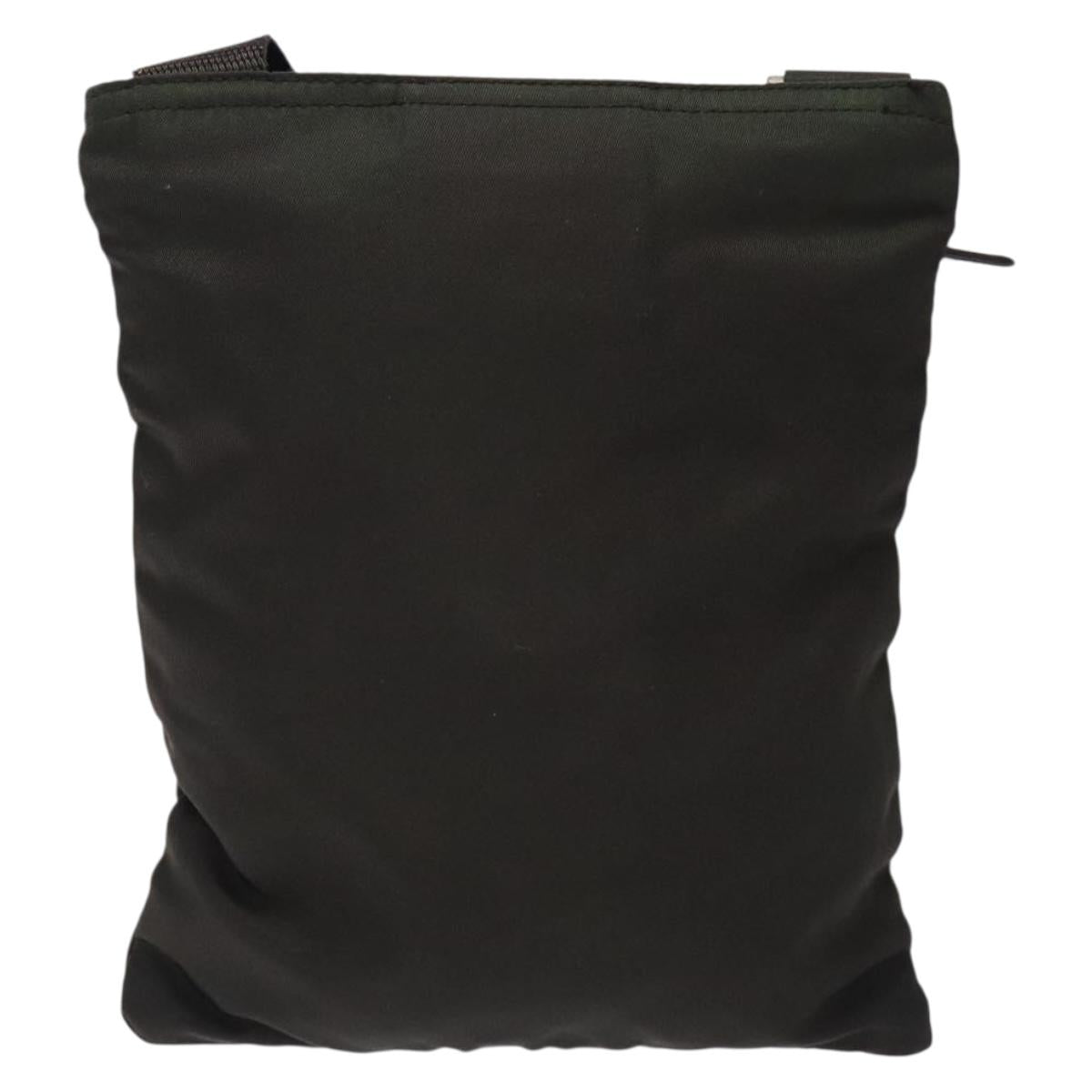 PRADA Shoulder Bag Nylon Khaki Auth 132244