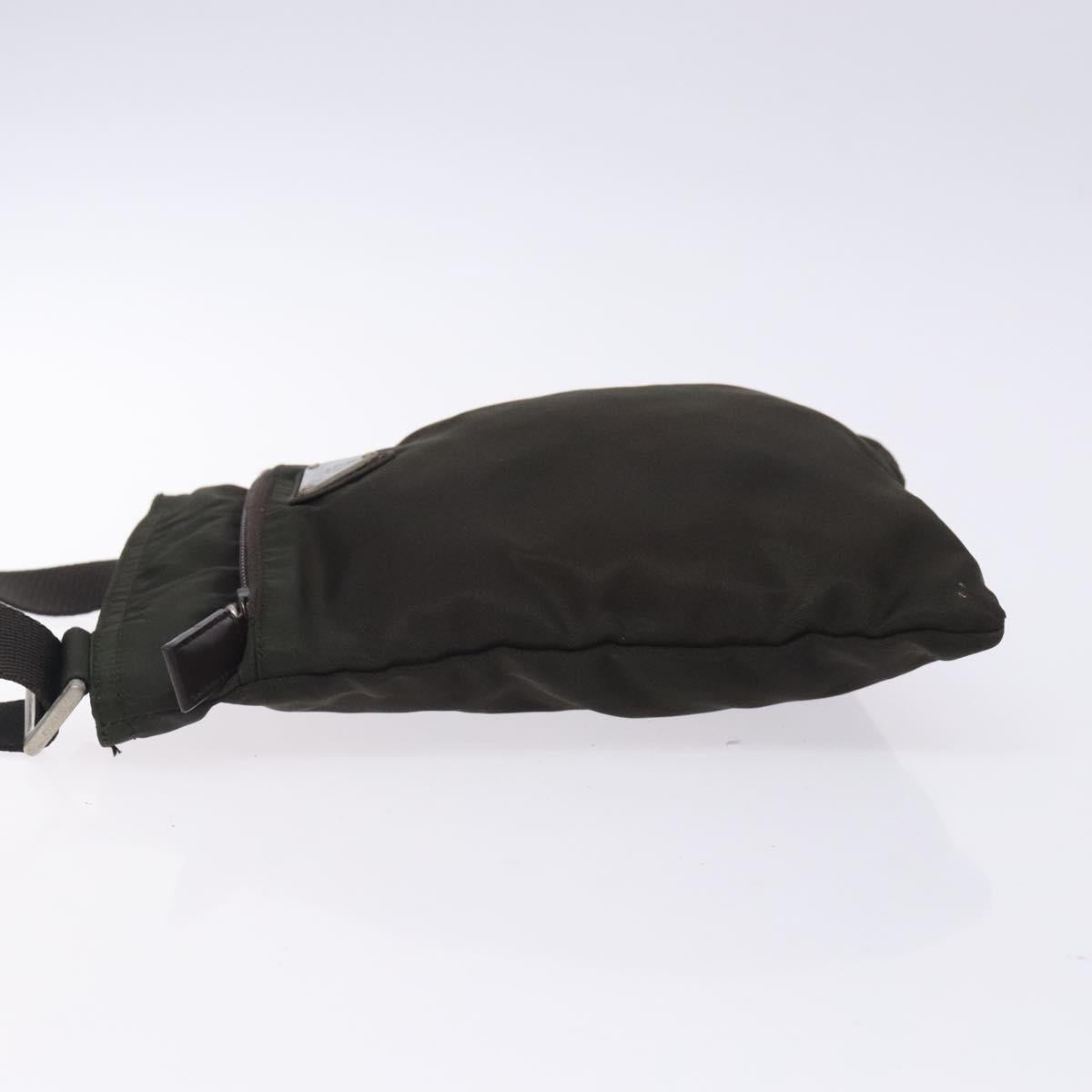 PRADA Shoulder Bag Nylon Khaki Auth 132244