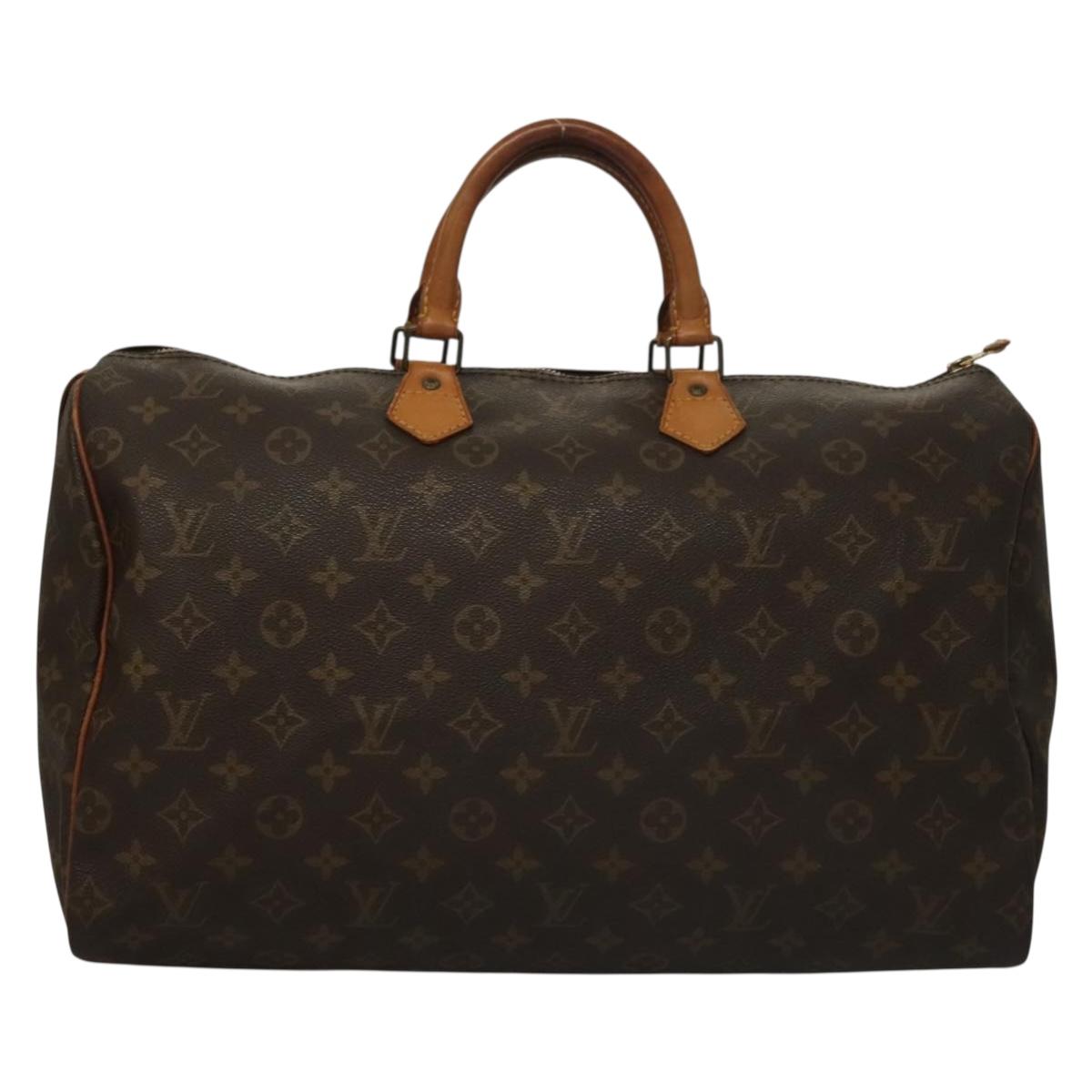 LOUIS VUITTON Monogram Speedy 40 Hand Bag M41522 LV Auth 132253
