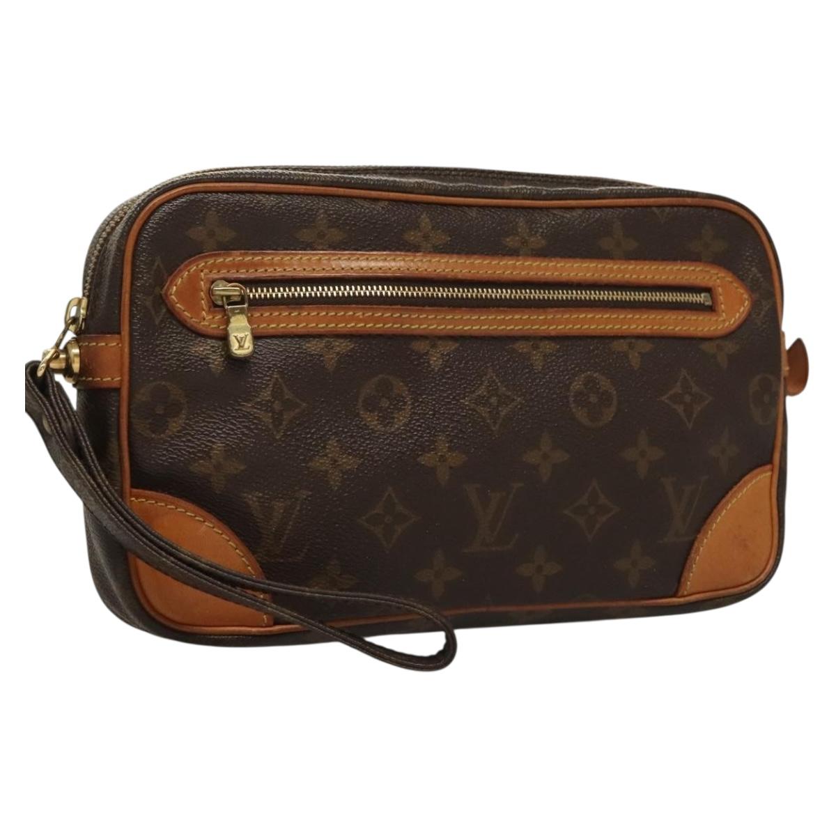 LOUIS VUITTON Monogram Marly Dragonne GM Clutch Bag M51825 LV Auth 132268